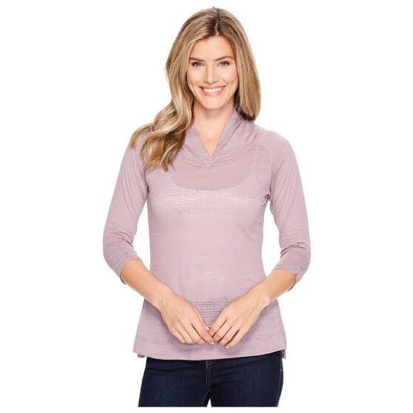 Columbia Tops - Columbia See Through Burnout 3/4 Sleeve Hoodie